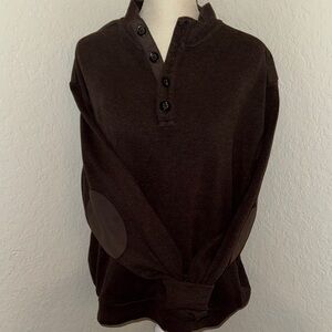 Daniel Cremieux Dark Brown Button-Up Sweater